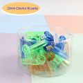【HOT】 12/30Pcs Plastic Binder Clip Long Tail Clips 22/31/50/63Mm Clamp Paper Clips Hand Book Photos Tickets Organizer Stationery Clips. 