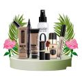 Miss Rose 6 Pcs Complete Makeup Deal (Seal Eyeliner , Mist & Fix , Matte Foundation , Concealer , Purely Foundation , Lipstick ). 