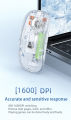 Type C Transparent Rechargeable Wireless Mouse Ultra Slim Gaming Mouse RGB Dual Mode 5.1 Bluetooth Mouse Rechargeable Battery Gaming RGB USB Wireless Optical Mouse With Silent Clicks 2.4G Backlit Mice Mouse For Pc Laptop, Computer, MacBook, iPad, Smart TV. 