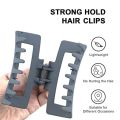 Non-Slip Square Hair Clips, Large Rectangle Clips, Matte Hair Clips for Thick Hair. 