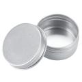 30ml Silver Small Aluminum Round Lip Balm Storage Jar Containers with Screw Cap for Lip Balm, Cosmetic, Candles or Tea(Pack of 24). 