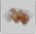 50 Pack Eco-Friendly 6-Cell Egg Cartons Clear Plastic Bulk Crates for Market or Storage. 