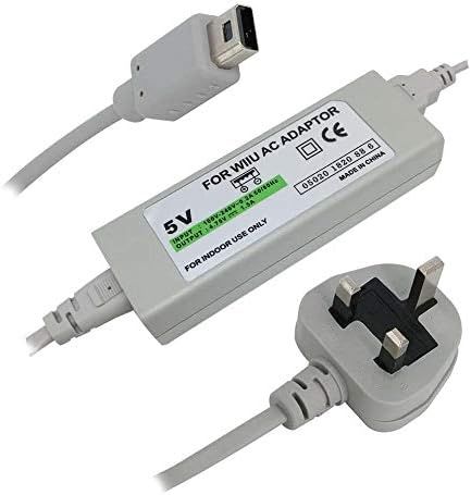 100-240V AC Power Supply Adapter Wall Charger UK Plug for Wii U Gamepad Wii U Gamepad Charger AC Power Adapter Charger for Nintendo Wii U Gamepad Remote Controller
