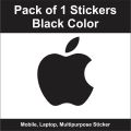 Apple Vinyal Cut Logo Sticker, Mobile and Multipurpose sticker Pack of 1 Sticker. 