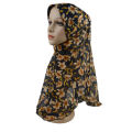 Flower Print Hijab Amira Muslim Women Head Cover Neck Hat Scarf Shawls Islamic Turban Bandanas Hair Loss Cap Headscarf Headwear. 