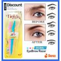 3 Pcs Original Tinkle ladies Eyebrow Razor, Facial Hair Removal, Safety Razor For Girls, Face Razor, Body Razor For Women, Zigzag Razor, Eyebrow Shave, Eyebrow Trimmer, Face Epilator, Eye Forehead Shaver, Grooming Eyebrow Shaper, Stainless Steel Razor. 