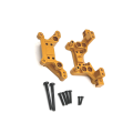 Metal Front and Rear Shock Towers for MJX H16 16207 16208 16209 16210 1/16 RC Car Upgrade Replacement Parts Gold. 