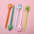 01 pc Creative Cute Cartoon Pen Little Monster Animal Shape Gel Pen 0.5mm Black Refill Ink School Office Writing Stationery. 