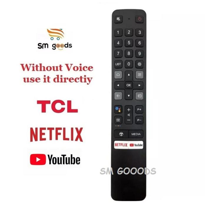 TCL Smart LCD & LED Remote Without Voice Camond with NetFlex & Youtub Button