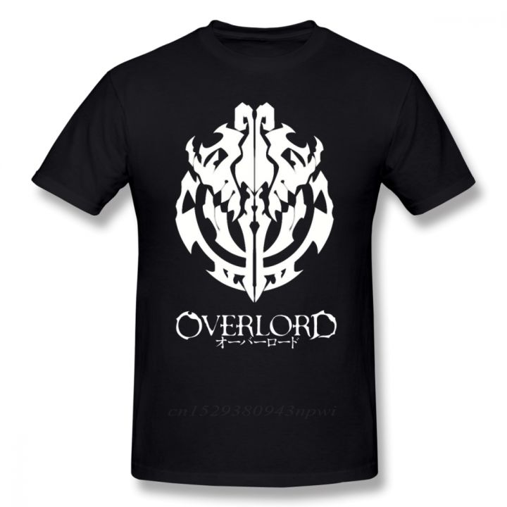 Overlord T Shirt Overlord Anime Guild Emblem Ainz Ooal Gown T-Shirt Graphic Short-Sleeve Tee Shirt Man Oversize Tshirt