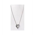 Elegant Heart Silver Locket For You - Stainless - Silver 2 Layered. 