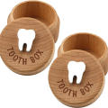 Kids Tooth Box Lost Teeth Storage Box Children Teeth Collection Souvenir Box Dropped Tooth Keepsake Preservation Wooden Box. 