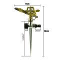 Adjustable Rotate Watering Sprinkler Garden Metal Irrigation System - Water-Saving Garden Sprinkler - Adjustable Rotating Lawn Irrigation System for Garden Yard. 