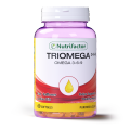 Nutrifactor TriOmega 3-6-9 - Fish Oil, Safflower Oil & Olive Oil with Vitamin E | Brain, Heart & Joint Health | Skin & Eye Support | Immune Booster | 60 Softgels. 