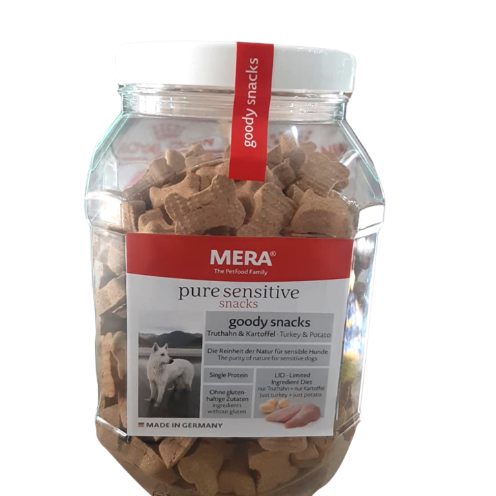 MERA pure sensitive goody snacks 600g | Dog Biscuits | Dog Snacks | Bone Biscuits.