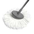 Pack of 2 Pcs Practical Round Rotate 360 Degree Micro Fiber Mop White Refill Cotton Head. 
