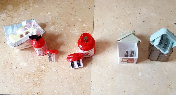 Pack of Five Unique Novelty Pencil Sharpeners: Including Two Miniature ...
