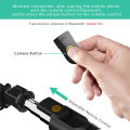 Wireless 4 in 1 Selfie Stick Tripod Stand With Light, Selfie Stick With Mobile Holder With Remote Bluetooth Selfie Stick Tripod Stand Selfie Stick With Bluetooth Shutter Button foldable Extendable 70CM. 