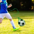 Football Kick Trainer 2pcs Soccer Kick Trainer Football Training Net Solo Practice Aid Juggling for Youth Adults Football Training Bag. 
