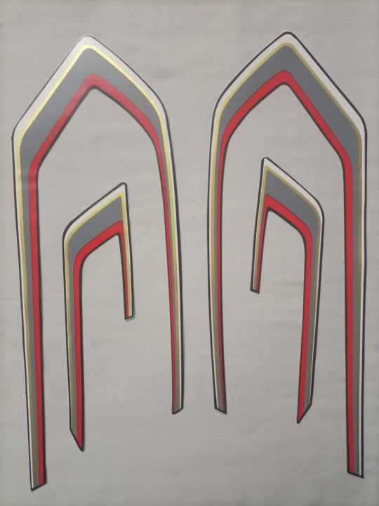 Tanki Tapa Sticker 1986 Model Honda 70  ( COMPLETE SET )