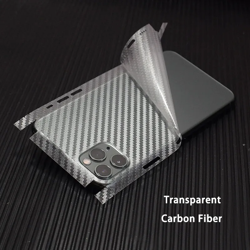 Carbon Fiber Iphone 11 Transparent Skin Sticker Iphone 11 Pro Back