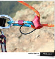 Outdoor high-altitude descent device, high-rise descent device, ATC protector, downhill cable descent device, climbing equipment supplies. 
