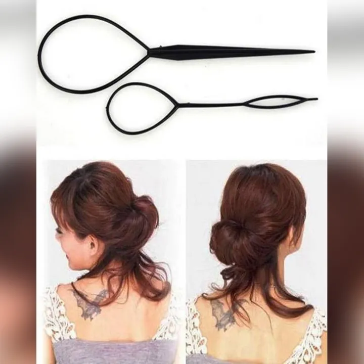 2pcs Topsy Hair Braid Tail Ponytail Maker Styling Tool