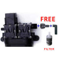 12V 120W 150 PSI High Pressure Mist Agricultural Spray Micro Diaphragm Water Double Pump Automatic Switch 8L/min Range 16m FLO Pump. 