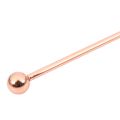 Stainless steel stir bar-6X coffee drink mixer-Rose gold. 