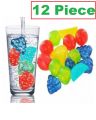Ice Cube Reusable pieces different shapes fruit shape Silicone Plastic Ice Cubes kids serving playing freezer item. 
