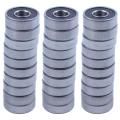 10Pcs 6000RS Shielded Deep Groove Radial Ball Bearings 10mmx26mmx8mm. 