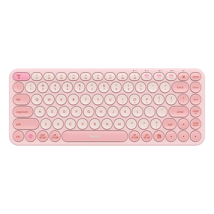 Baseus K01A Bluetooth Wireless Keyboard, Mini and Compact Tri-Mode Bluetooth KeyBoard for PC, Laptop, Windows, Mac, Chrome OS, Android, iPadOS