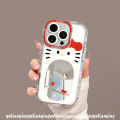 Fashion Creative Doraemon Doodle Hello Kitty Case for Redmi A3 12 12C 9A 9C NFC 13C 10A Note 12 11 13 8 9s 10 9 Pro Max Poco C55 M6 C65 X6 Pro Luxury Mirror Make Up Bracelet Case. 