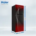 Haier 14 Cu Ft / Digital Inverter / HRF-368 IFRA (Fresher & HCS Technology + Digital Control Panel + Turbo Fan + 4 Temperature Sensors + ABT Technology + Inverter Compressor + Glass Door) Red Colour Refrigerator / 10 Years Warranty. 