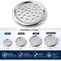 Stainless Steel Sink Waste Jali Drain Strainer | Anti Clog Kitchen & Bathroom Drain Cover | Small Medium Large XL. 