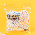 300pcs Elastic Band Plastic Wrap Bowl Cover Food Grade Pe Film One-time Plastic Wrap Rapid Preservation Preservation Bag 50/bag. 