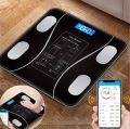 iScale SE Ultra-Thin Digital Body Fat Analyzer with LCD Display - Automatic Power Off, Elegant Glass Design. 