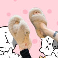 Thick Bottom Fur Slippers Fall and Winter New outside Girls Cartoon Capi Bara Soft Bottom Light Luxury Lightweight Stepping Shit Feeling. 