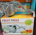 Manual Juicer, Fruit Press Juicer Made Of Heavy Duty Aluminum Alloy For Oranges, Lemon, Water Melon, Pomegranate, Silver Colour. 