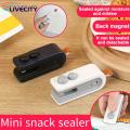 Potato Chip Bag Cutter Portable Mini Bag Sealer Cutter Usb Rechargeable for Snacks Chips Fresh-keeping Storage Handheld Vacuum Food Bag Sealing Machine Mini 2-in-1 Sealer Cutter. 