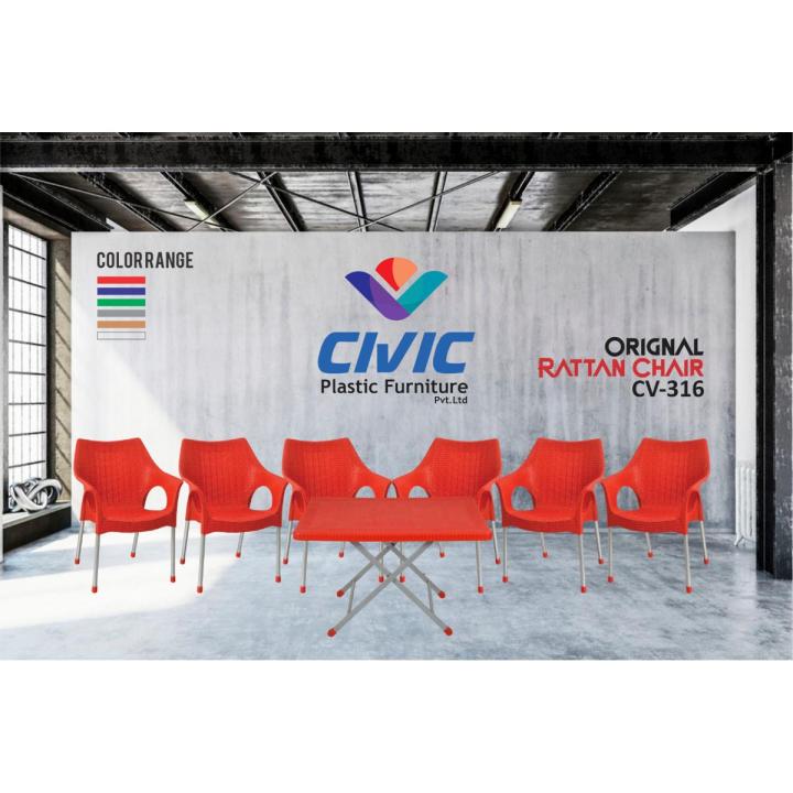 plastic Chairs and table