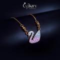 PINK SWAN PENDANT FOR GIRLS  & NECKLACE FOR WOMENS. 