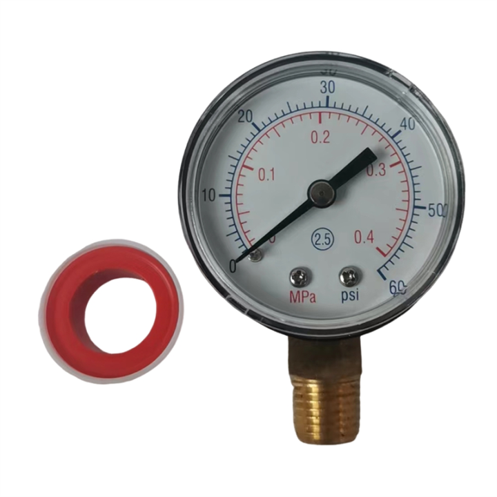 Professional Pool Spa Filter Water Pressure Gauge ECX270861 for Sand and D.E. Pool Filter