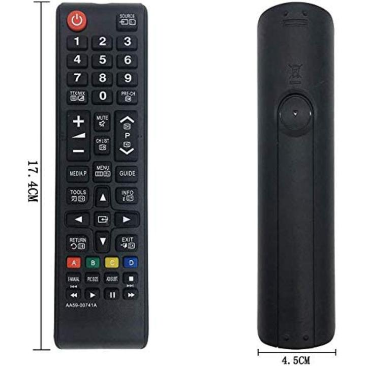 Remote Control for Samsung TV AA59-00741A for Samsung LCD LED Smart TVs BN59-01175N AA59-00786A AA59-00602A BN59-01247A PN51E535A3F PN60E535A3F T24B350ND T22B350ND - No Setup Needed