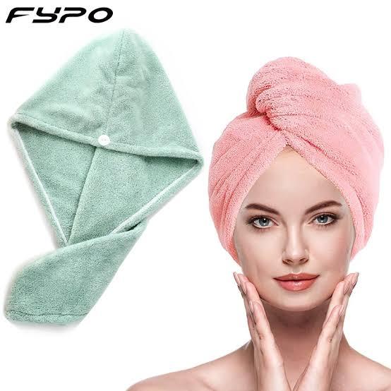 Hair Dryer Cap Towel, Hair Wrap Towel, Bath Cap, Shower Turban, Quick Dryer Towel for Long Short Curly and Straight Hair, Turbie Twist Hair Wrap Towel, Water Absorbent Terry Head Hat