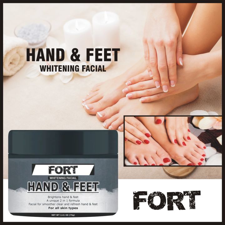 FORT Hand & Feet Whitening Fecial - Fecial For Smother Clear & Refresh Hand & Feet Fecial For all Skin Type 75ml