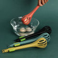Multifunctional Whisk Hand Mixer Egg Beater Food Clips Manual Blender Egg Cream Stirring Kitchen Tools NoodleSpaghetti Tongs Clips by Home Genie Food Tongs Stirring Stick Silicone Vegetable Khosa/Pasta/Noodle Meat Tongs Cream Whipped Kitchen Suppl. 