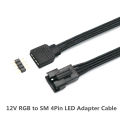 50cm 5v 12v Rgb Argb Control Cables For Deepcool Phanteks Lian-Li Led Strip Sm 3pin 4pin Argb Control Adapter Cable. 