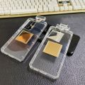 Suitable for Apple iPhone 15 Phone Case Perfume Bottle Diamond Material / Perfume Bottle Acrylic Two-in-One Material. 