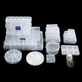 Adjustable Jewelry Storage Box Plastic PVC Storage Box Holder Case Transparent Jewelry Tool Portable Organizer Container. 